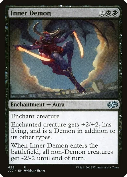 Inner Demon, Magic card J22 428 — Jumpstart 2022 set