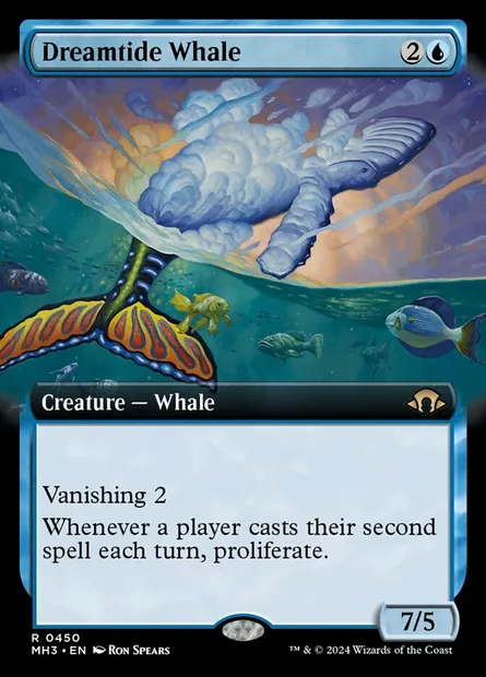 Dreamtide Whale, Magic card MH3 450 — Modern Horizons 3 set