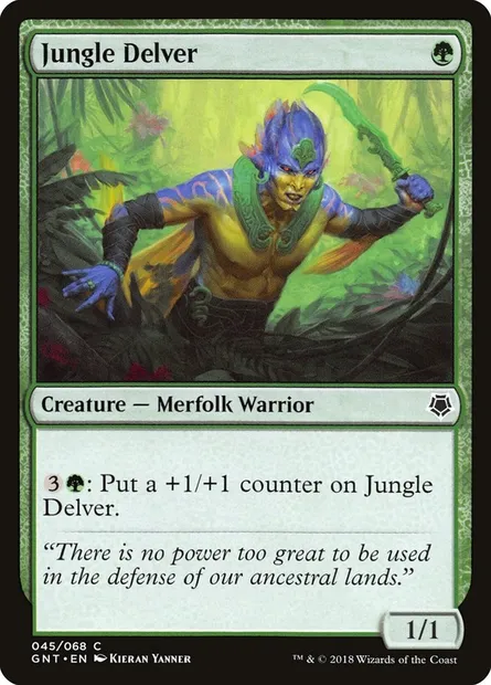 Jungle Delver, Magic card GNT 45 — Game Night set