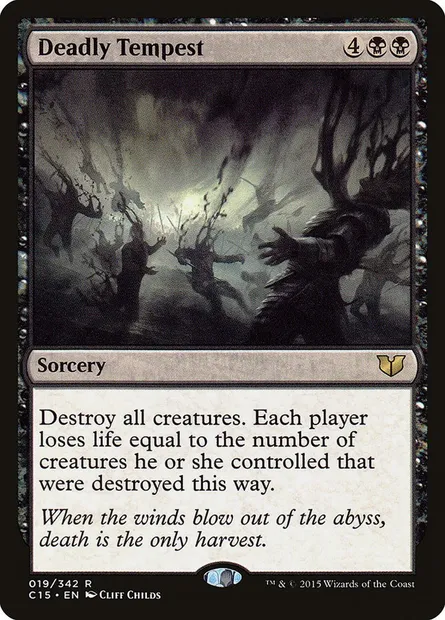 Deadly Tempest, Magic card C15 19 — Commander 2015 set