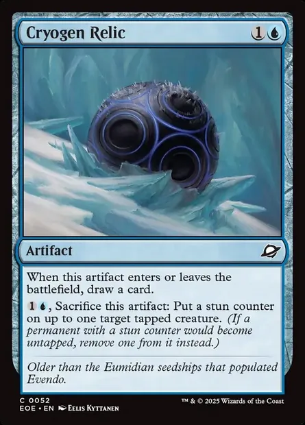 Cryogen Relic, Magic card EOE 52 — Edge of Eternities set