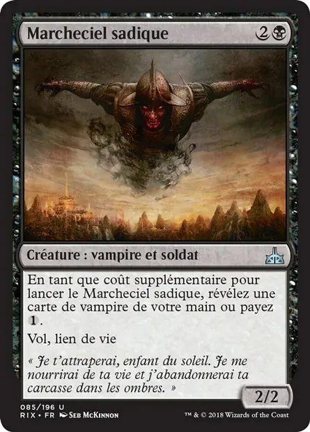 Marcheciel sadique, carte Magic RIX 85 — extension Les combattants d'Ixalan