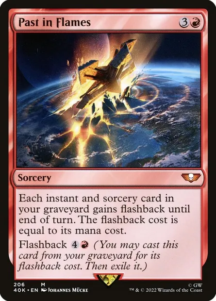 Past in Flames, Magic card 40K 206 — Warhammer 40,000 Commander set