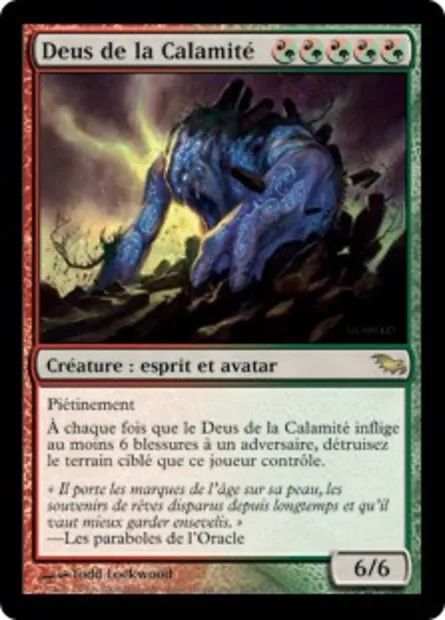 Deus de la Calamité, carte Magic SHM 204 — extension Sombrelande