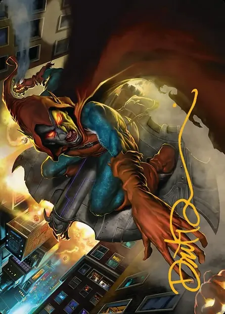 Hobgoblin, Mantled Marauder // Hobgoblin, Mantled Marauder, carte Magic ASPM 15 — extension Marvel's Spider-Man Art Series