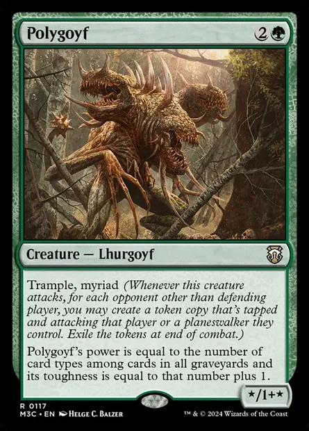 Polygoyf, Magic card M3C 117 — Modern Horizons 3 Commander set