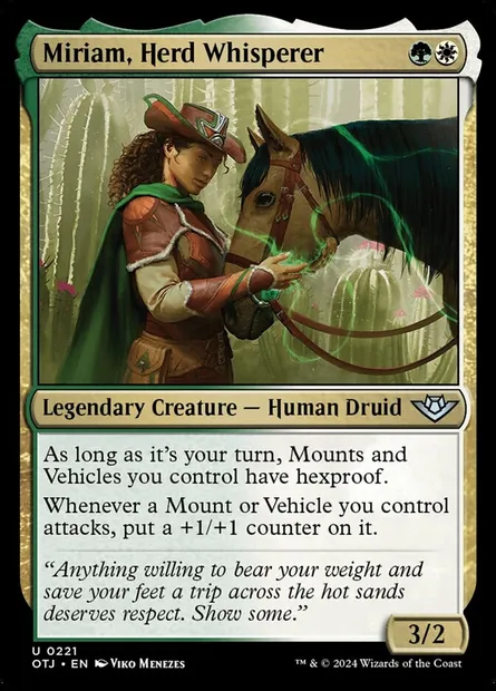 Miriam, Herd Whisperer, Magic card OTJ 221 — Outlaws of Thunder Junction set
