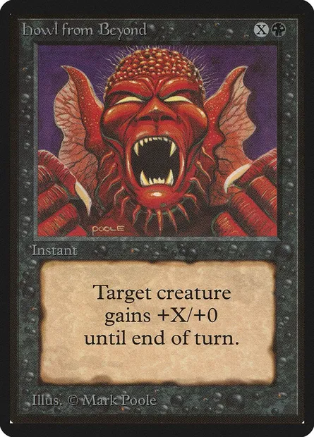 Howl from Beyond, Magic card LEB 112 — Limited Edition Beta set