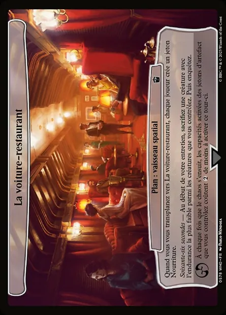 La voiture-restaurant, carte Magic WHO 578 — extension Doctor Who