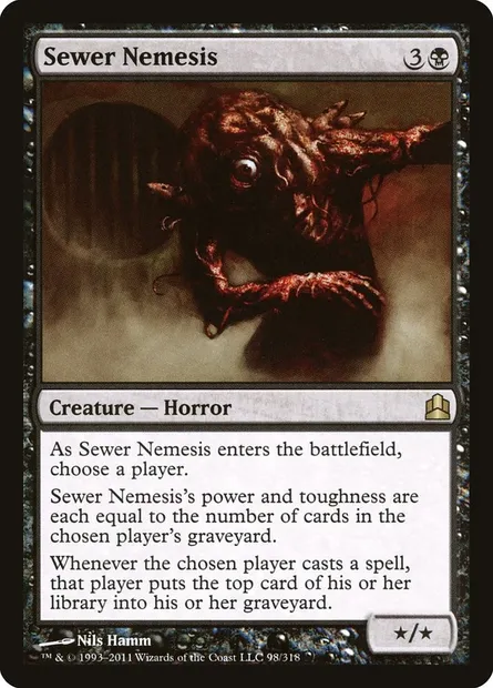 Sewer Nemesis, Magic card CMD 98 — Commander 2011 set