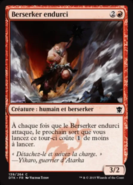 Berserker endurci, carte Magic DTK 139 — extension Les Dragons de Tarkir