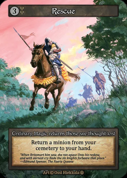 Rescue, carte Sorcery ATH 142 — extension Arthurian Legends