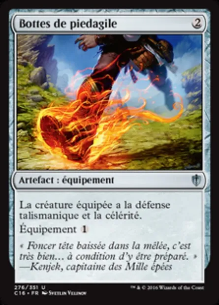 Bottes de piedagile, carte Magic C16 276 — extension Commander 2016