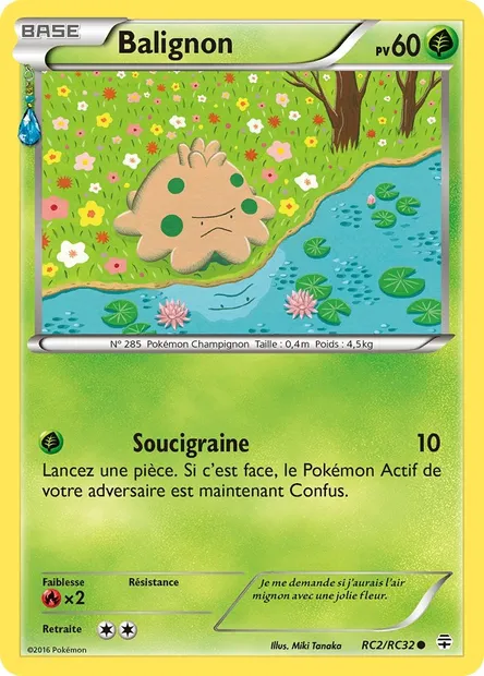 Balignon, carte Pokémon GEN RC2 — extension Générations