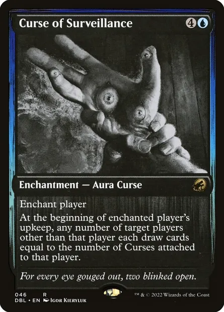 Malédiction de surveillance, carte Magic DBL 46 — extension Innistrad : Double Programme