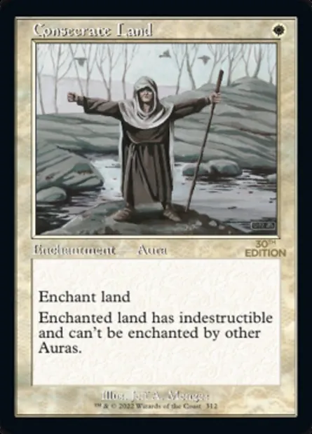 Terrain consacré, carte Magic 30A 312 — extension 30th Anniversary Edition
