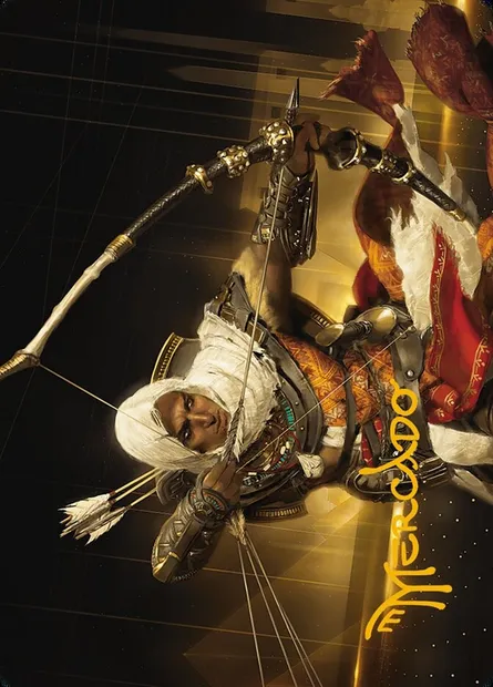 Bayek of Siwa // Bayek of Siwa, carte Magic AACR 16 — extension Assassin's Creed Art Series