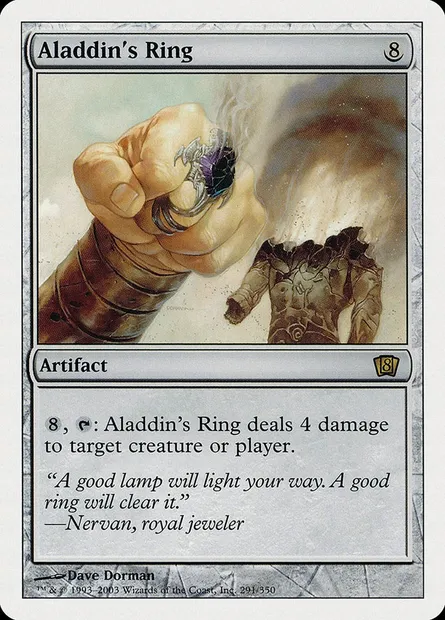 Aladdin's Ring, Magic card 8ED 291 — Eighth Edition set