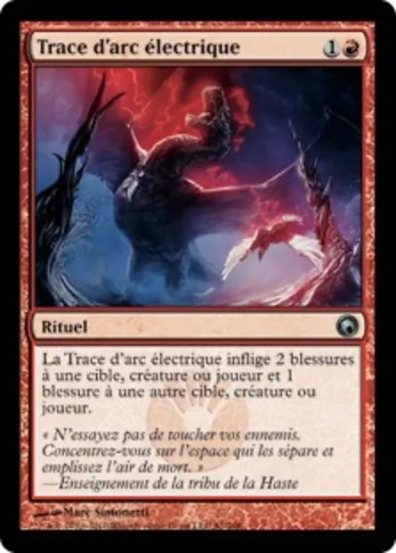 Trace d'arc électrique, carte Magic SOM 81 — extension Cicatrices de Mirrodin