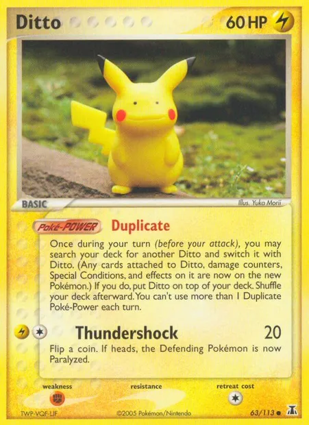 Ditto, Pokémon card DS 63 — Delta Species set