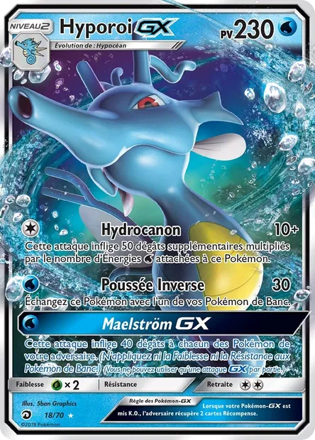 Hyporoi GX, carte Pokémon DRM 18 — extension Majesté Des Dragons