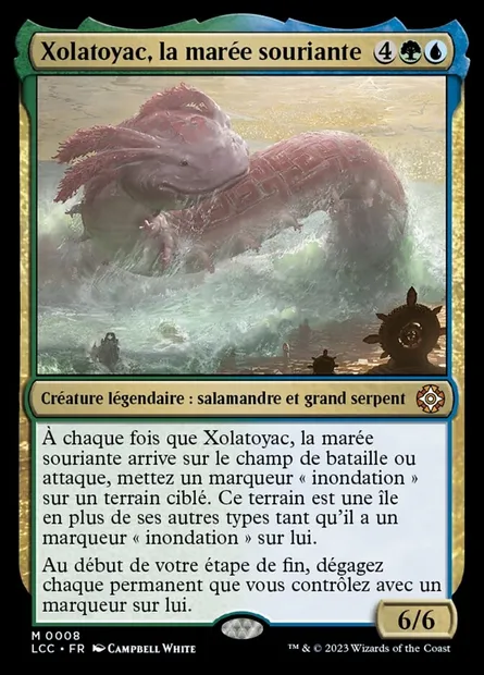 Xolatoyac, la marée souriante, carte Magic LCC 8 — extension The Lost Caverns of Ixalan Commander