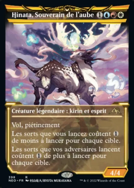 Hinata, Souverain de l'aube, carte Magic NEO 398 — extension Kamigawa: La Dynastie Néon