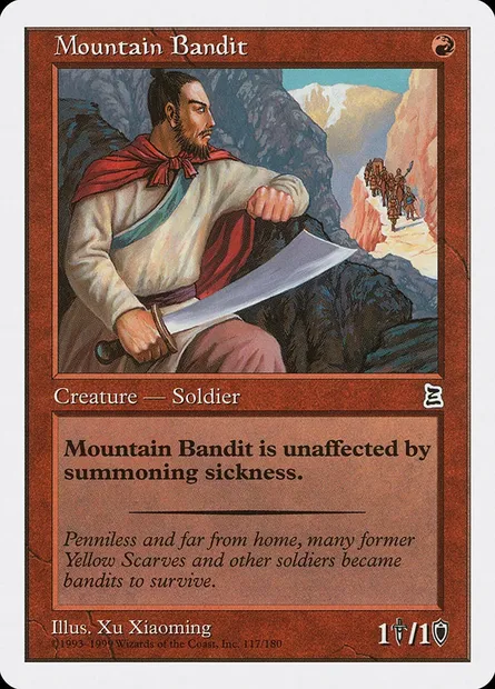 Mountain Bandit, carte Magic PTK 117 — extension Portal Three Kingdoms