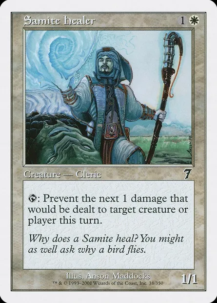 Samite Healer, Magic card 7ED 38 — Seventh Edition set
