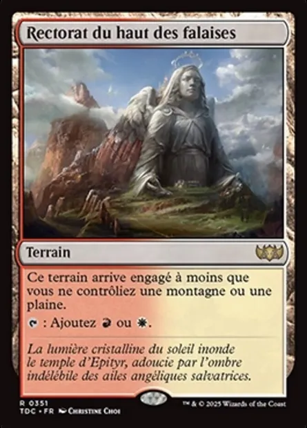 Rectorat du haut des falaises, carte Magic TDC 351 — extension Tarkir: Dragonstorm Commander