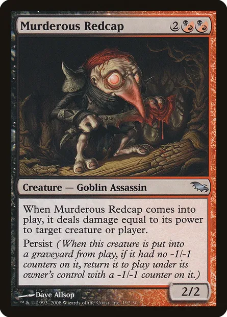 Murderous Redcap, Magic card SHM 192 — Shadowmoor set