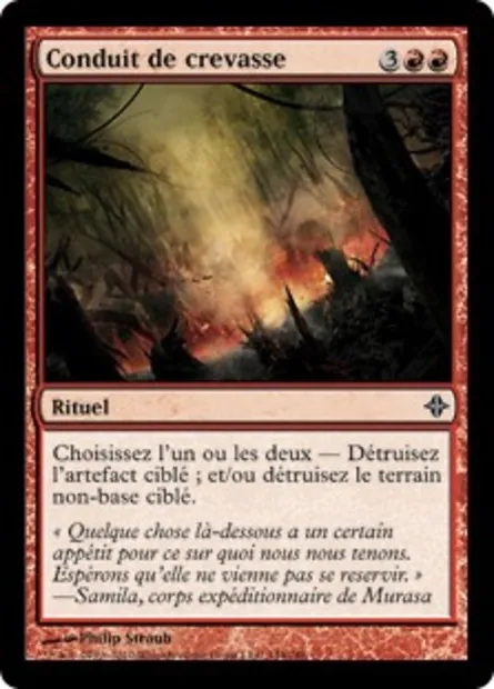 Conduit de crevasse, carte Magic ROE 144 — extension L'ascension des Eldrazi