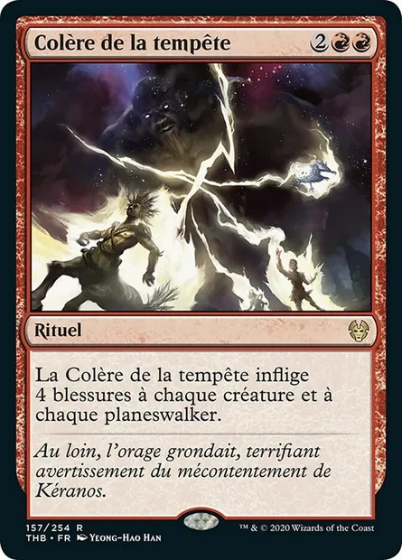 Colère de la tempête, carte Magic THB 157 — extension Theros Beyond Death