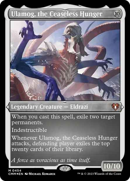 Ulamog, the Ceaseless Hunger, Magic card CMM 454 — Commander Masters set
