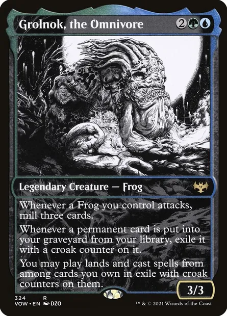 Grolnok, the Omnivore, Magic card VOW 324 — Innistrad: Crimson Vow set