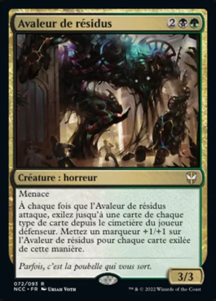 Avaleur de résidus, carte Magic NCC 72 — extension New Capenna Commander