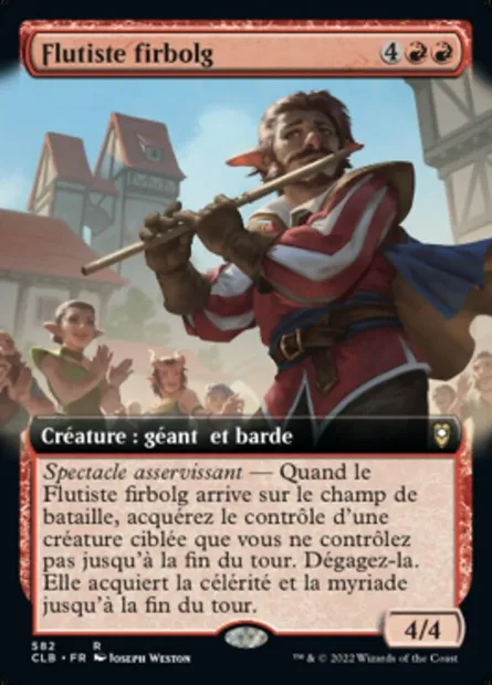 Flutiste firbolg, carte Magic CLB 582 — extension Commander Légendes : la bataille de la Porte de Baldur