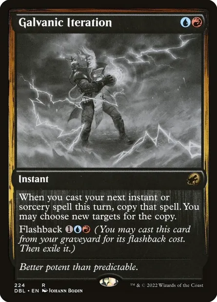 Galvanic Iteration, Magic card DBL 224 — Innistrad: Double Feature set