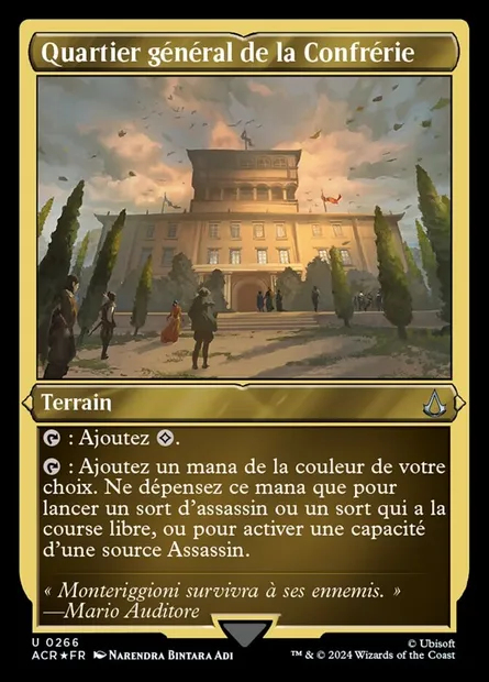 Quartier général de la Confrérie, carte Magic ACR 266 — extension Assassin's Creed