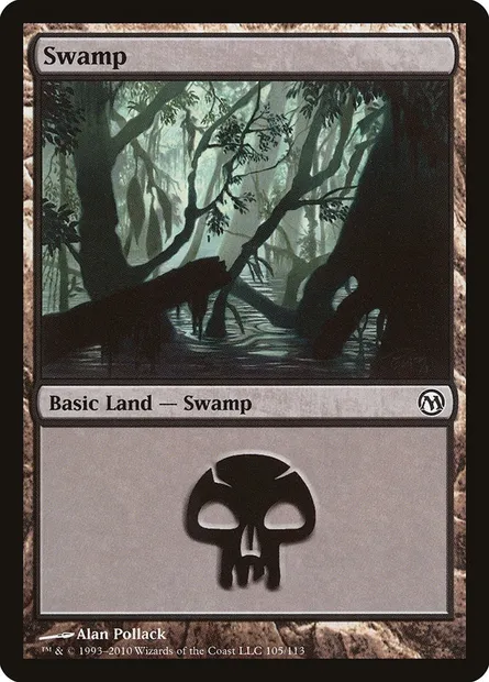 Swamp, Magic card DPA 105 — Duels of the Planeswalkers set