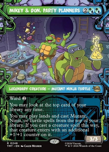 Mikey & Don, Party Planners, Magic card TMT 246 — Teenage Mutant Ninja Turtles set