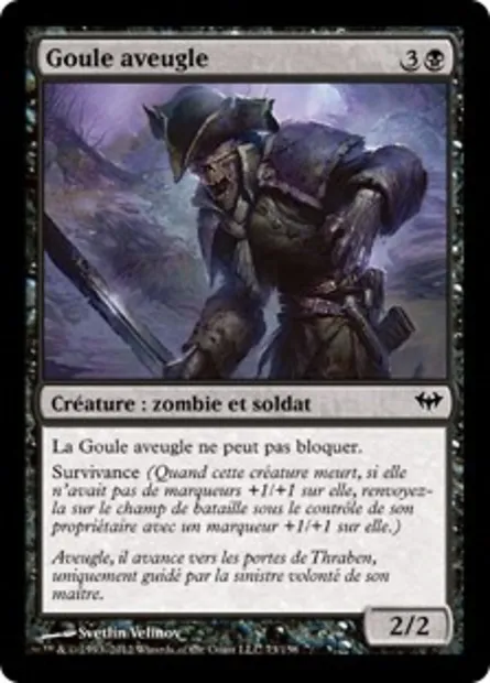 Goule aveugle, carte Magic DKA 73 — extension Obscure Ascension