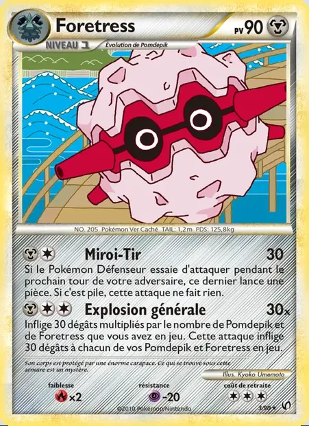 Foretress, carte Pokémon UD 3 — extension Indomptable
