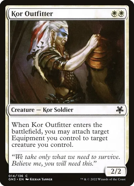 Kor Outfitter, Magic card GN3 14 — Game Night: Free-for-All set