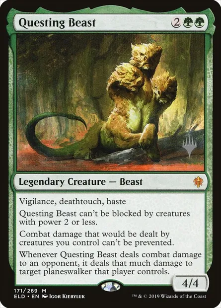 Questing Beast, Magic card PELD 171p — Throne of Eldraine Promos set