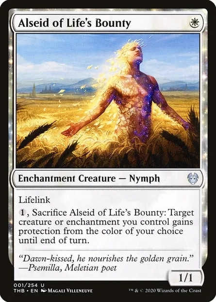 Alseid of Life's Bounty, Magic card THB 1 — Theros Beyond Death set