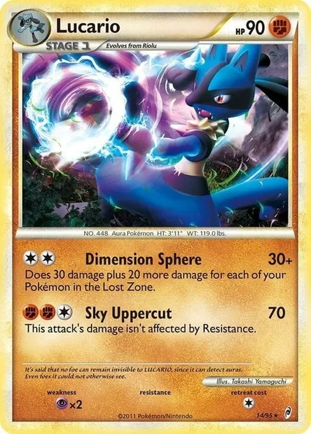 Lucario, carte Pokémon TDX 014-3 — extension Theme Deck & Blisters Exclusives
