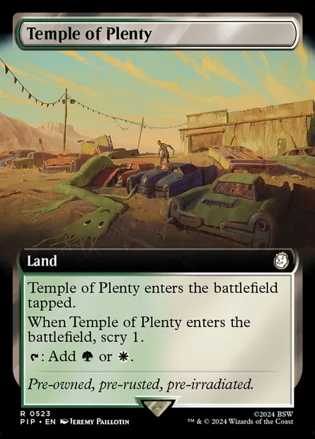 Temple de la profusion, carte Magic PIP 523 — extension Fallout