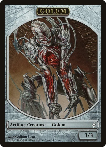 Golem, Magic card TNPH 3 — New Phyrexia Tokens set