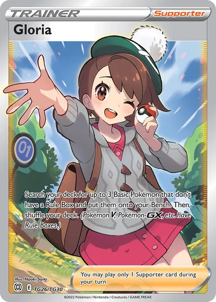 Gloria, Pokémon card BRS TG26 — Brilliant Stars set